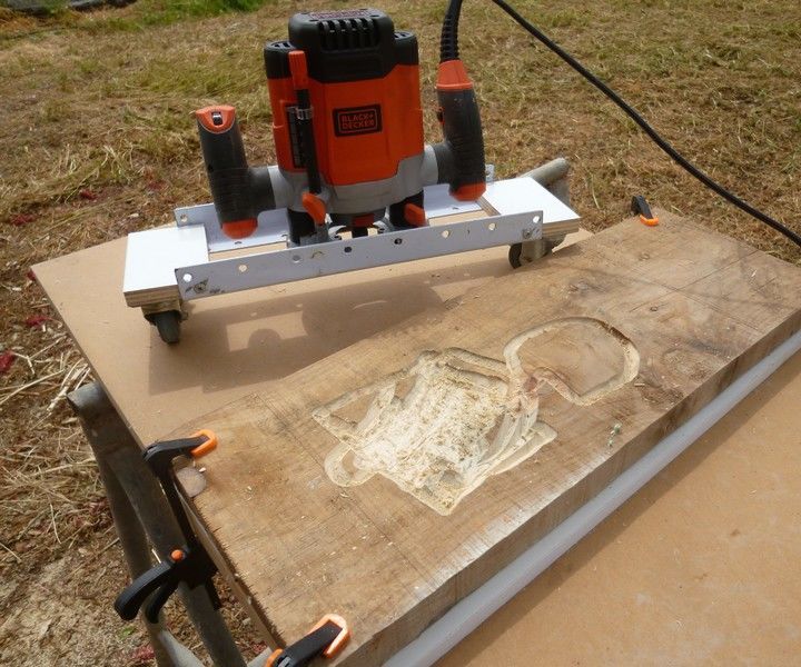 Adjustable DIY Router Planer Mobile Jig