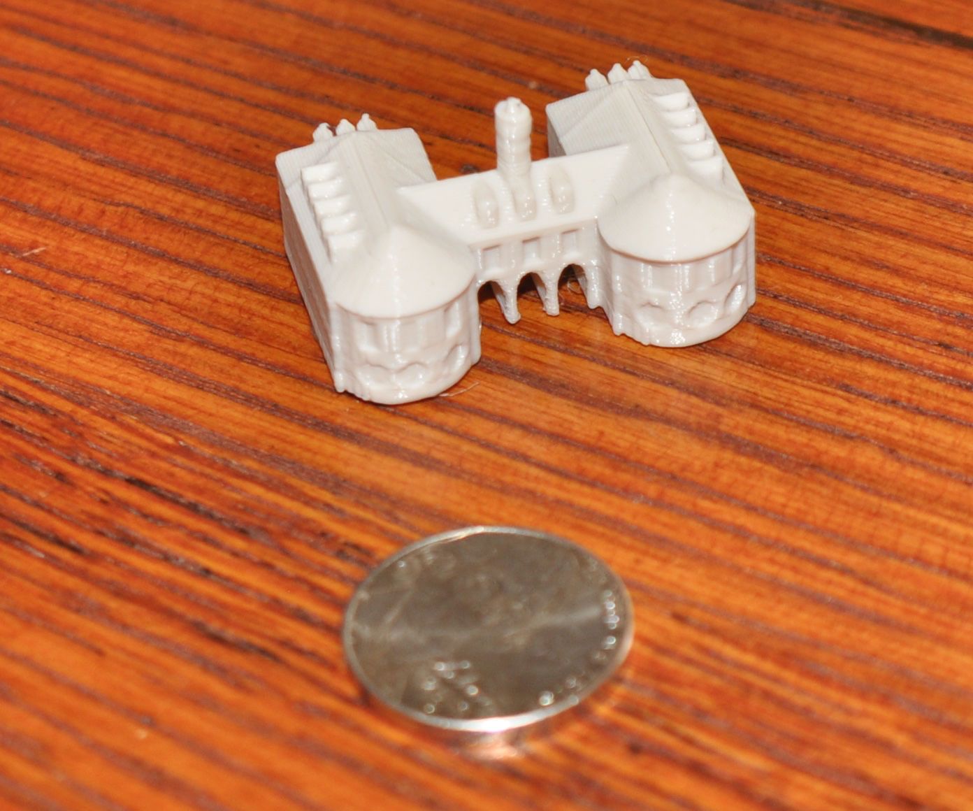 3D Printed Miniture Colonial Williamsburg Building: the Capitol