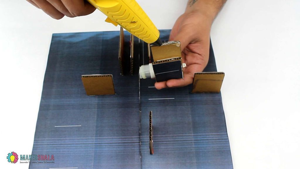 Carefully Paste the Motor Module at the Shown Position.