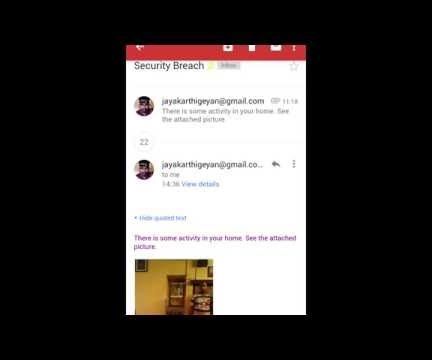 Home Security Email Alert System Using Raspberry Pi