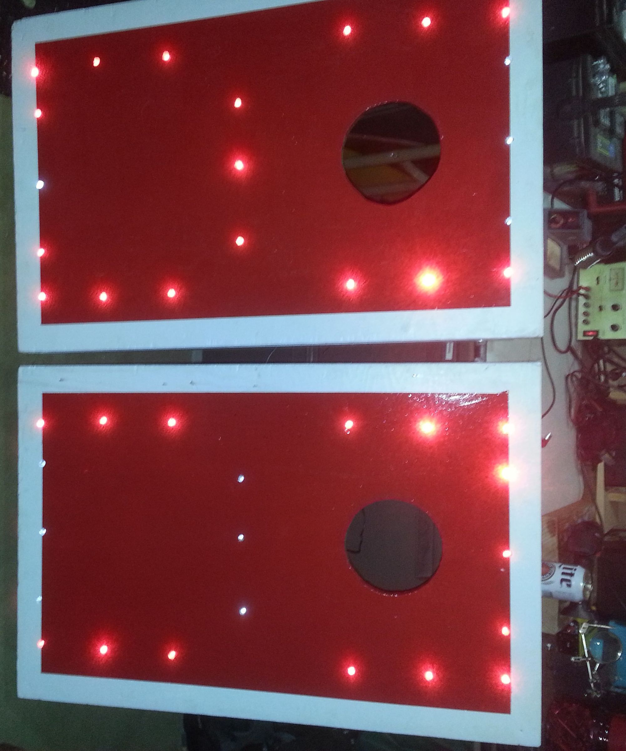 LED Bag Toss Boards and Bags