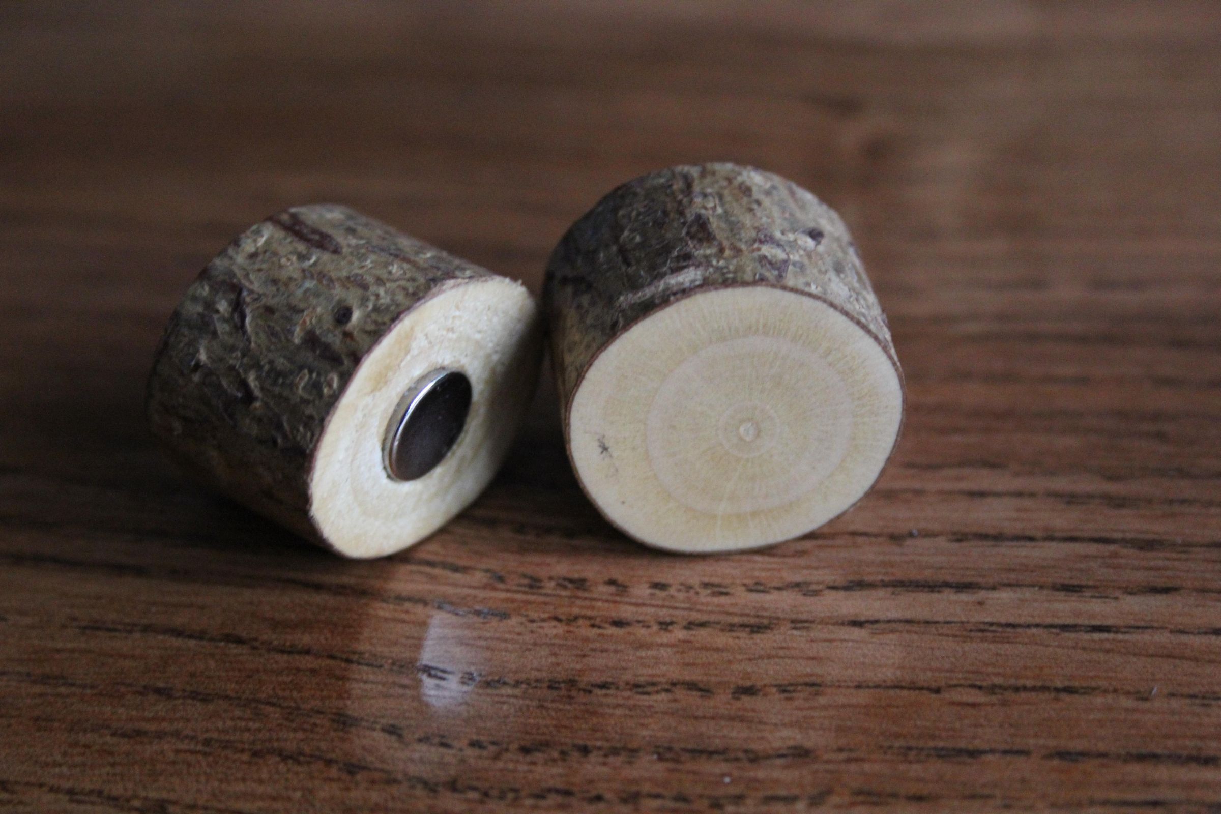 Small, Wooden Fridge Magnets