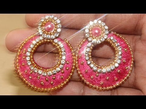 How to Make Designer Earrings || New DIY Craft Ideas 2017