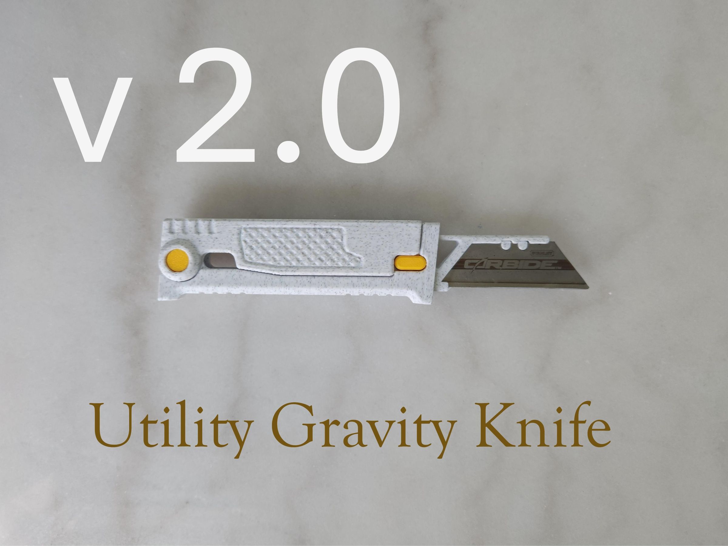 3D Printed Gravity Knife Utility Tool. : 5 Steps - Instructables