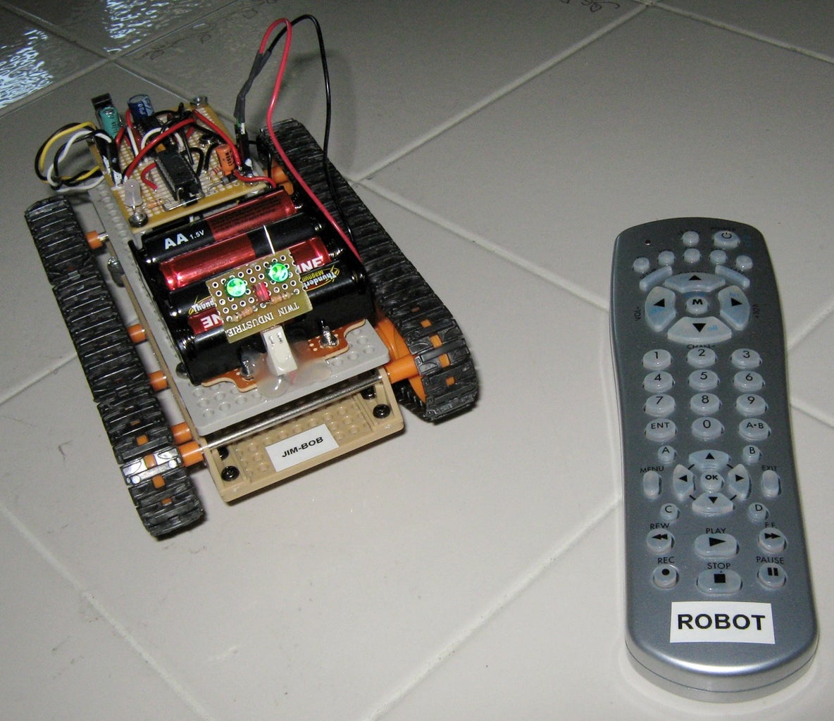IR Remote Controlled Tracked Robot : 10 Steps - Instructables