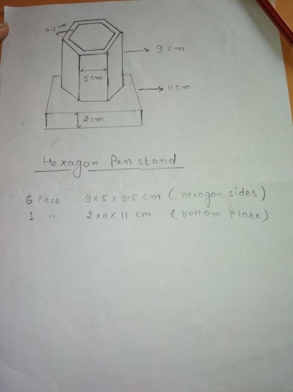 Hexagonal Pen Stand : 8 Steps (with Pictures) - Instructables