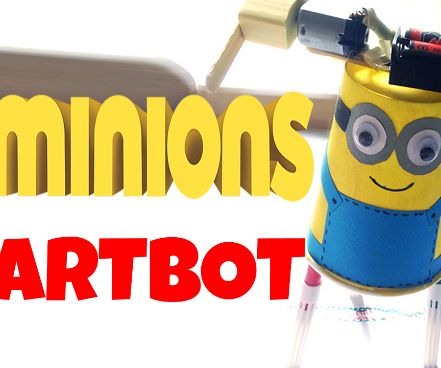 DIY for Kids: Minions Artbot (easy Tutorial) 