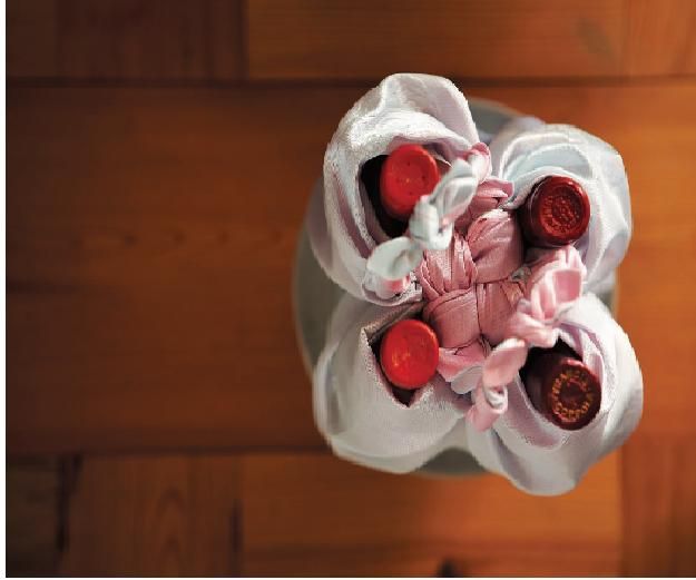 Bojagi for 4 Bottles