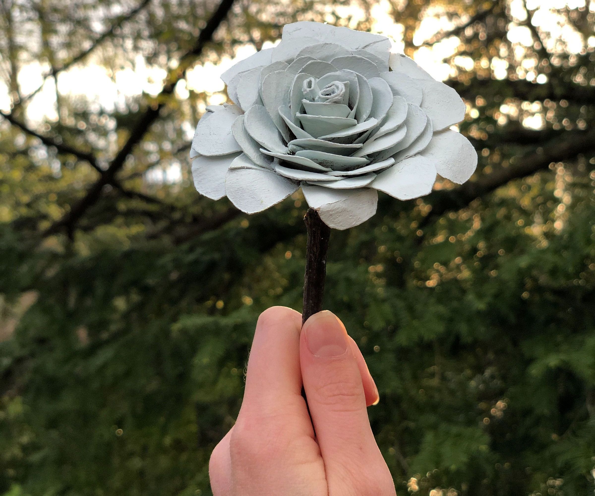 Recycled Cardboard Tube Flower