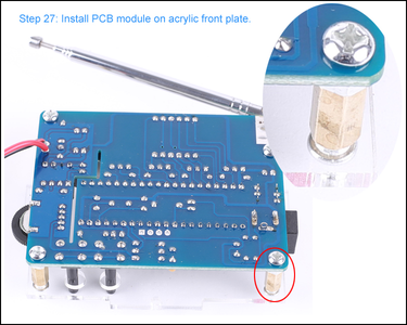 Install PCB Module on Acrylic Front Plate