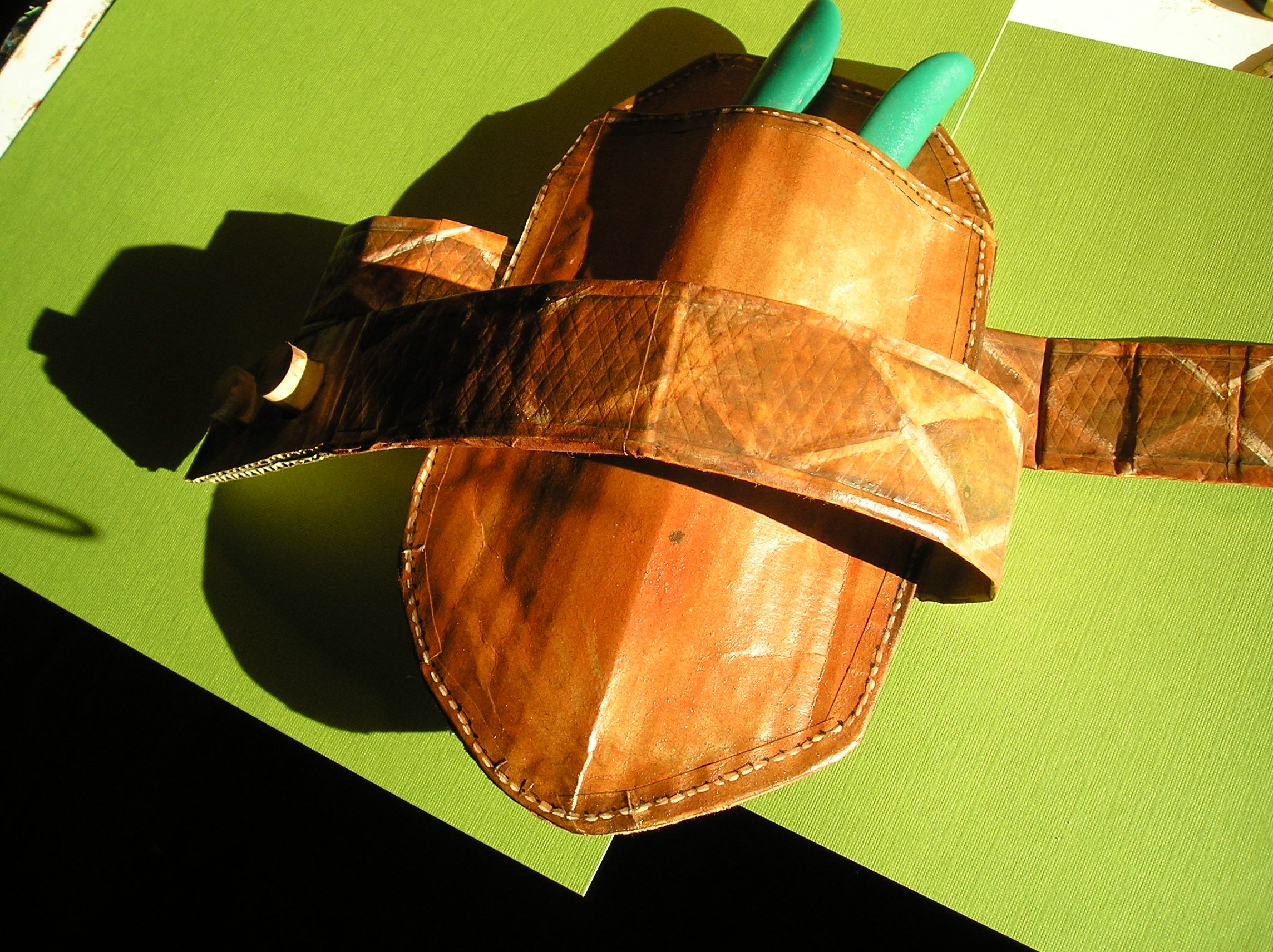 A Belt and Holster Made of Cardboard