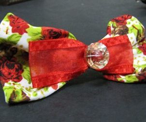 Cloth flower head