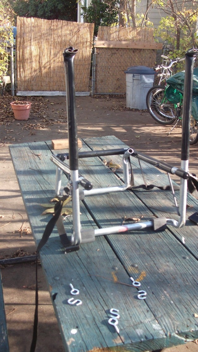 Bike Holder Repurposed As Bike Repair Stand