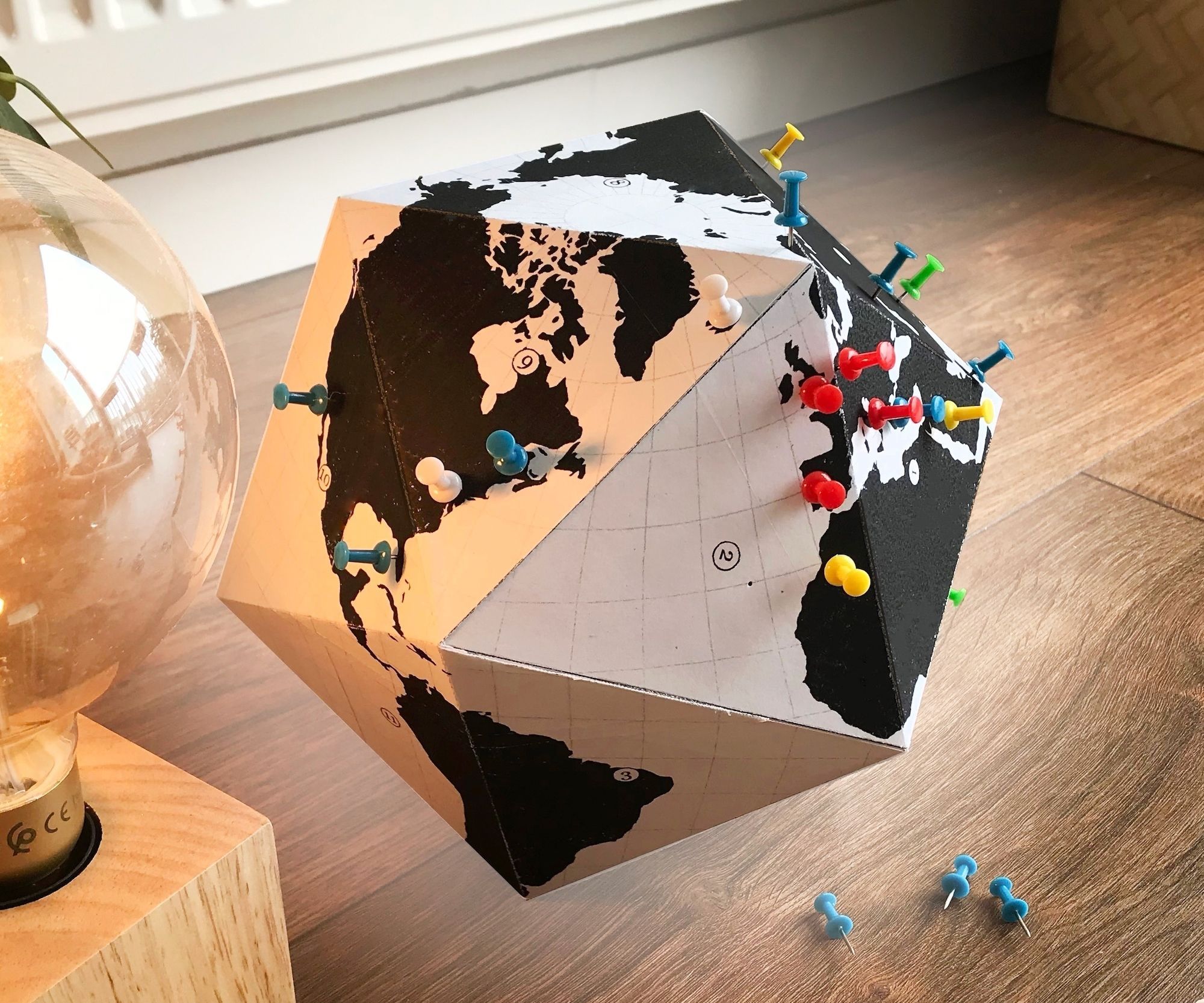 Easy Paper Desk World Globe to Highlight All Your Travel Destinations!