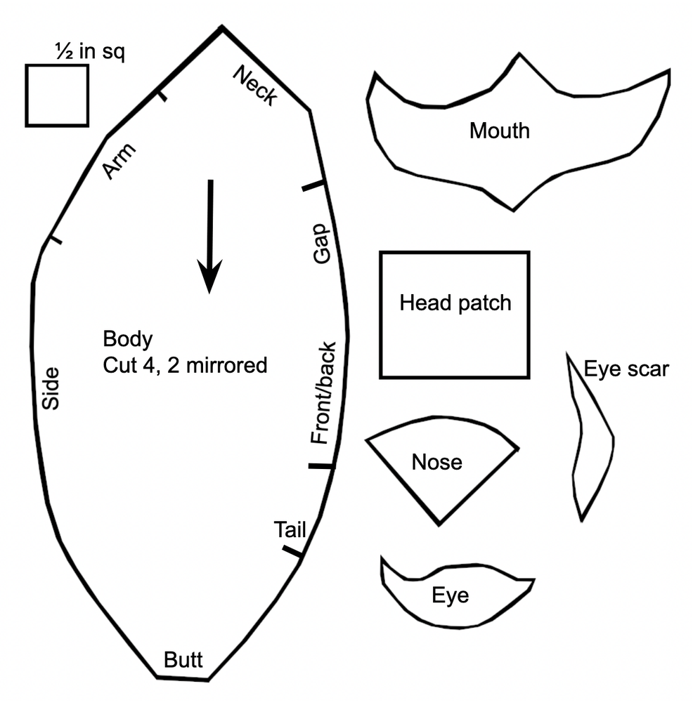 Crow hotsell plush pattern