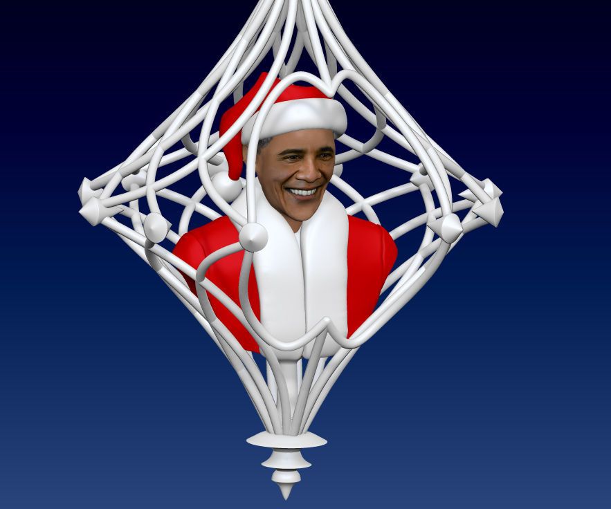 President Obama 3D PRINTED ORNAMENT DESIGN CHALLENGE
