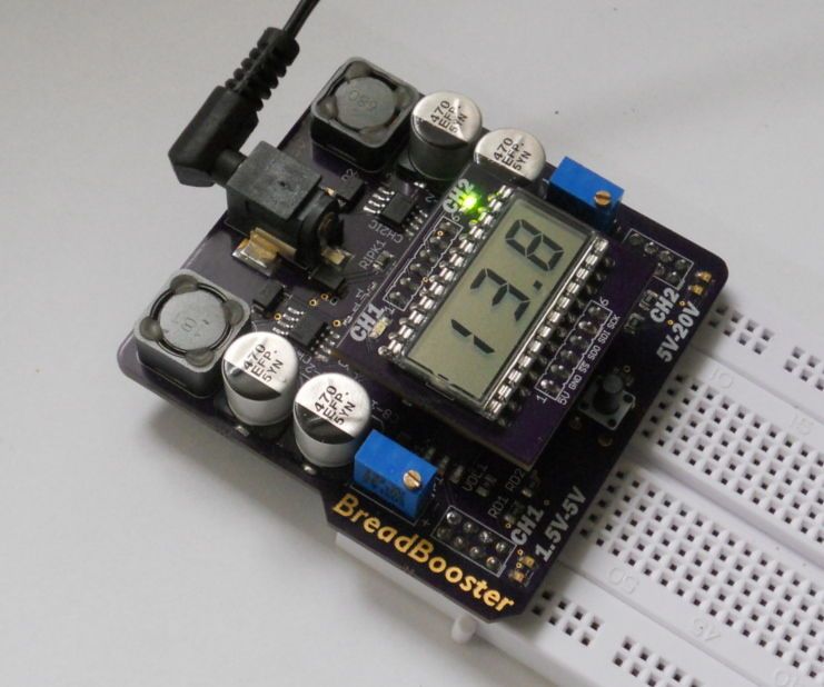 BreadBooster: Breadboard Power Supply Reinvented