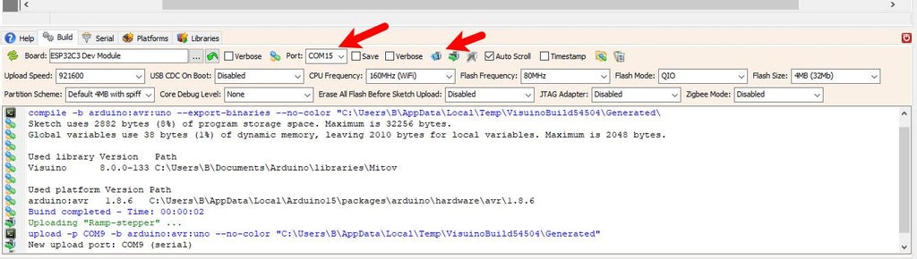 Generate, Compile, and Upload the Code Generate, Compile, and Upload the Code