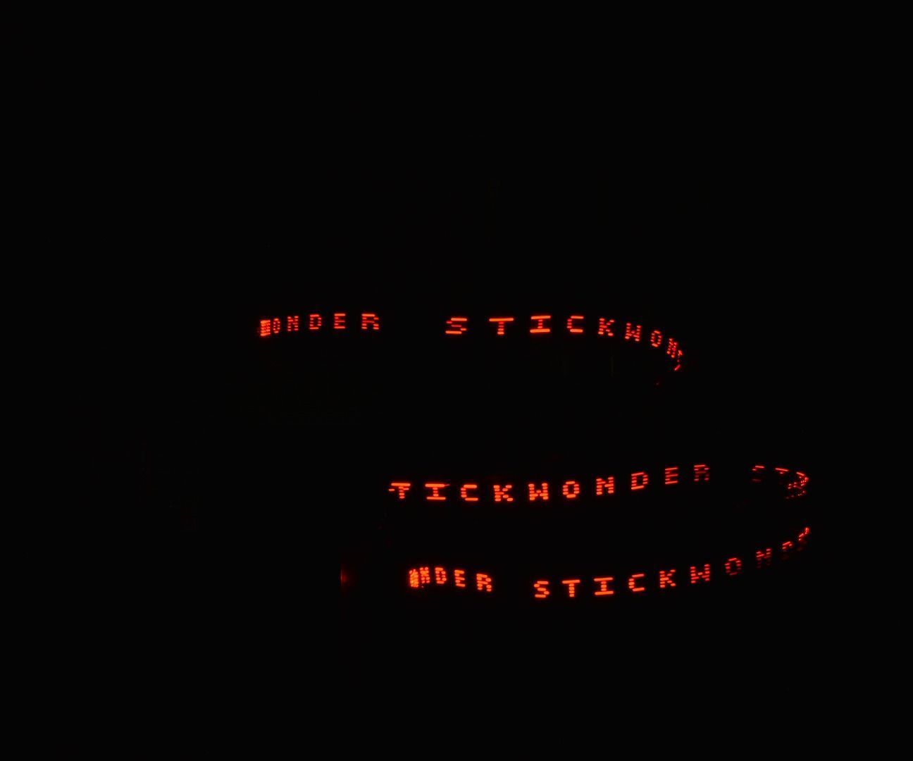 Magic Wand  POV Message Display using Bluetooth Module