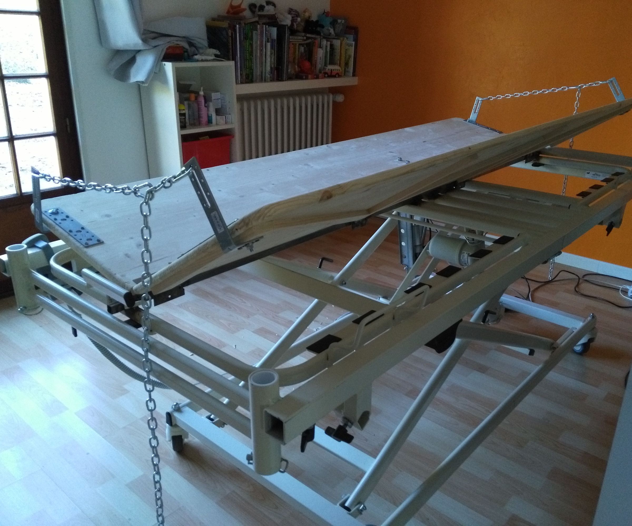 Motorized Bed for a Handicapped Person