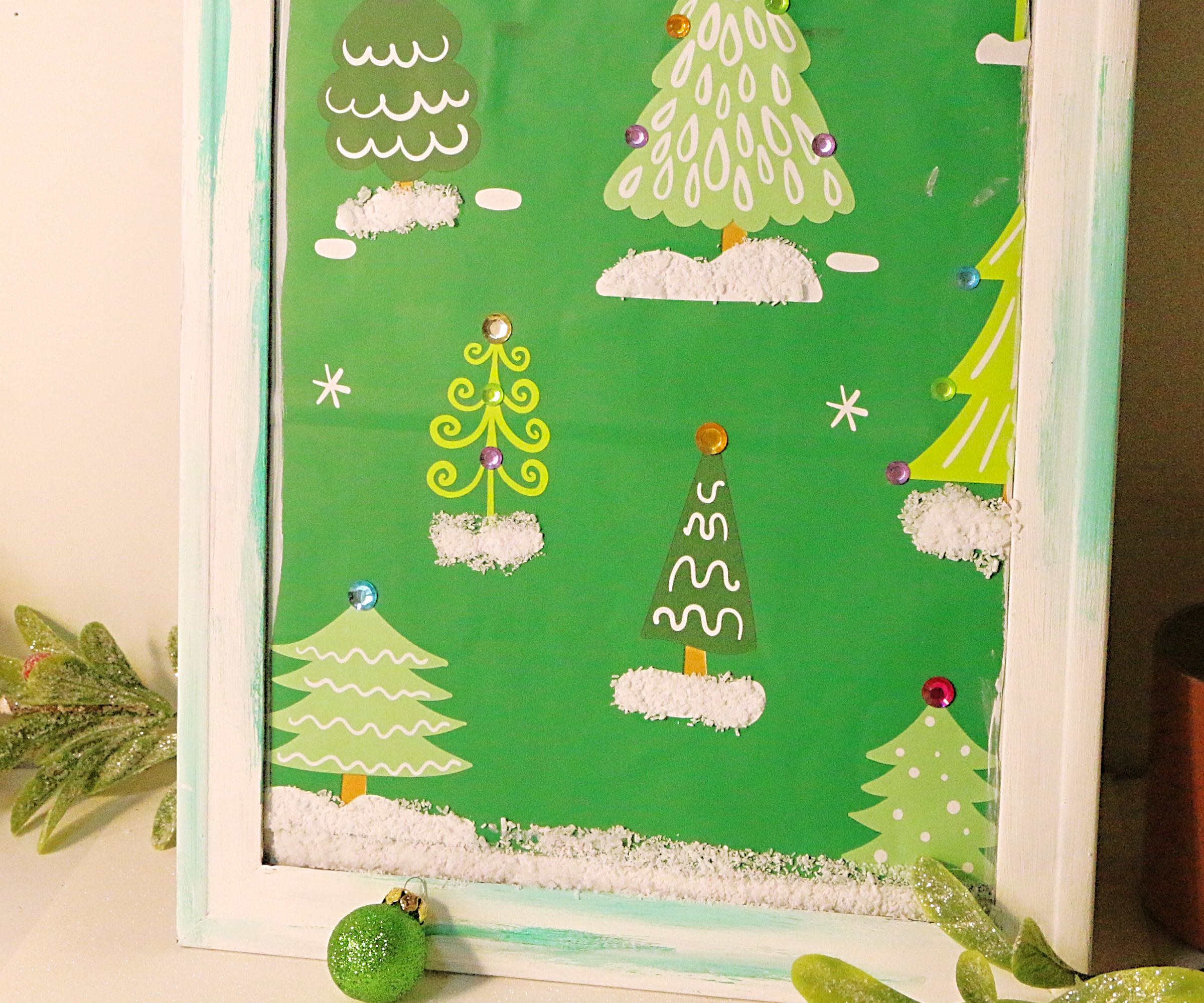 Holiday DIY: Gift Bag Framed Art