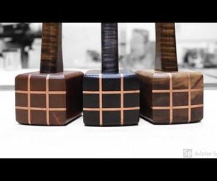 Wood Mallet With Copper Inlays