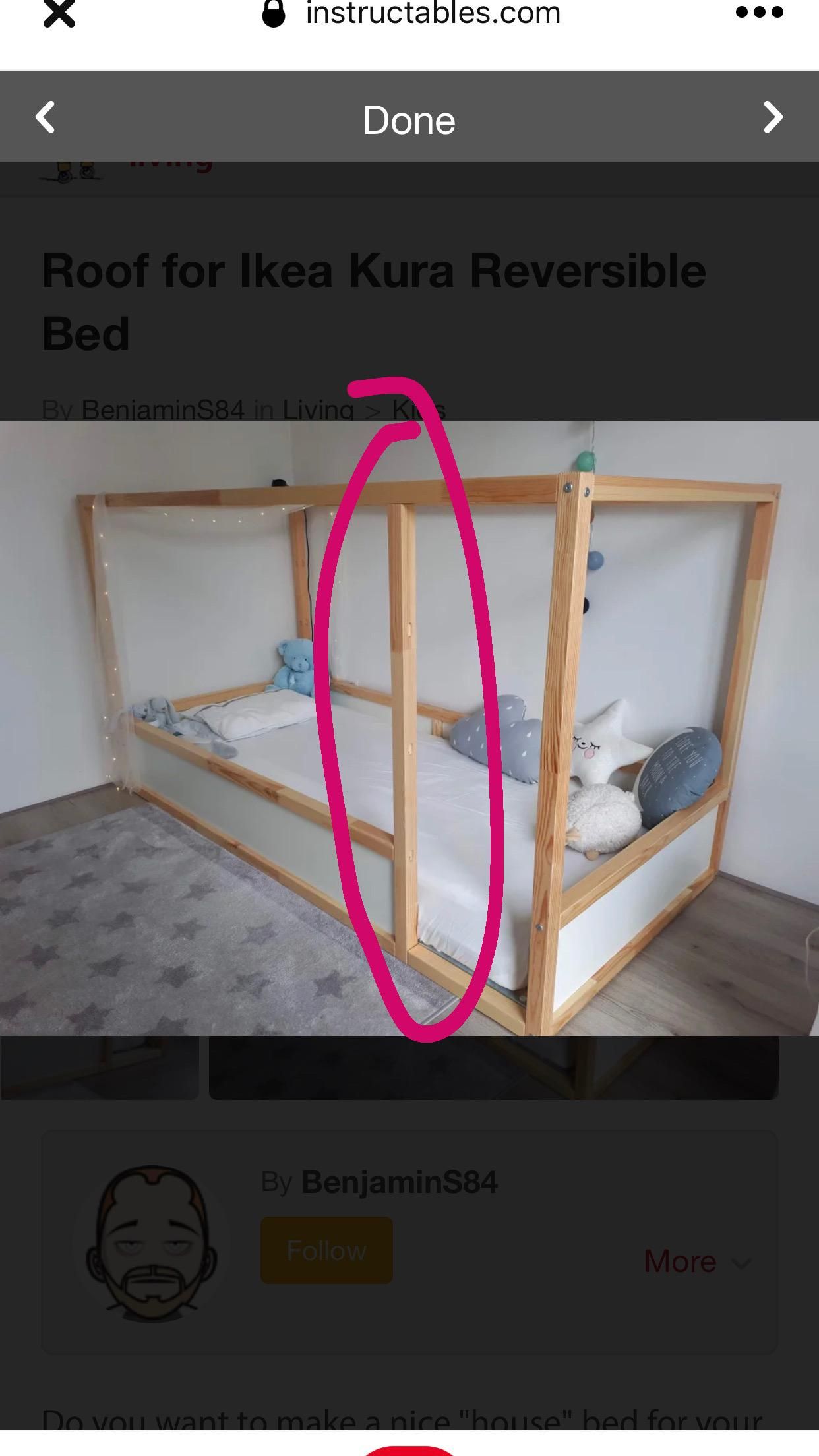 Roof for Ikea Kura Reversible Bed : 6 Steps - Instructables