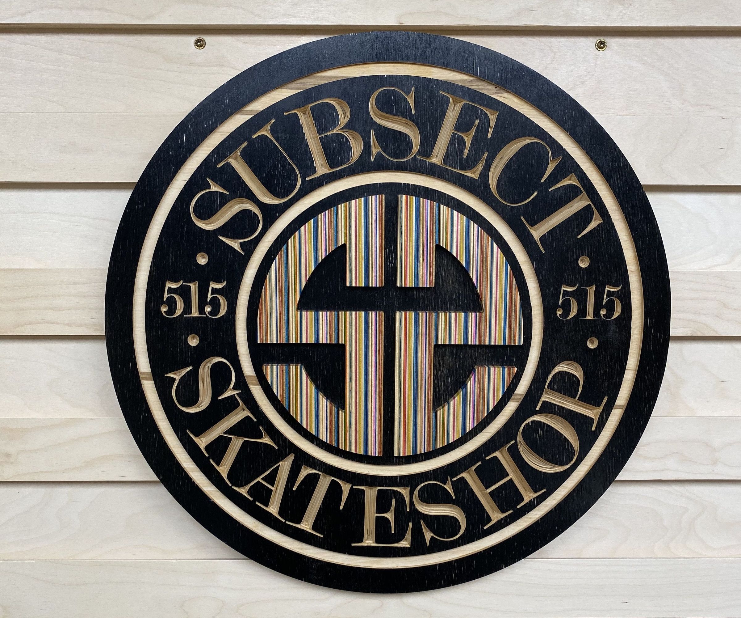 Making a Sign With Old Broken Skateboards