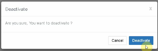 Deactivate the Subscription