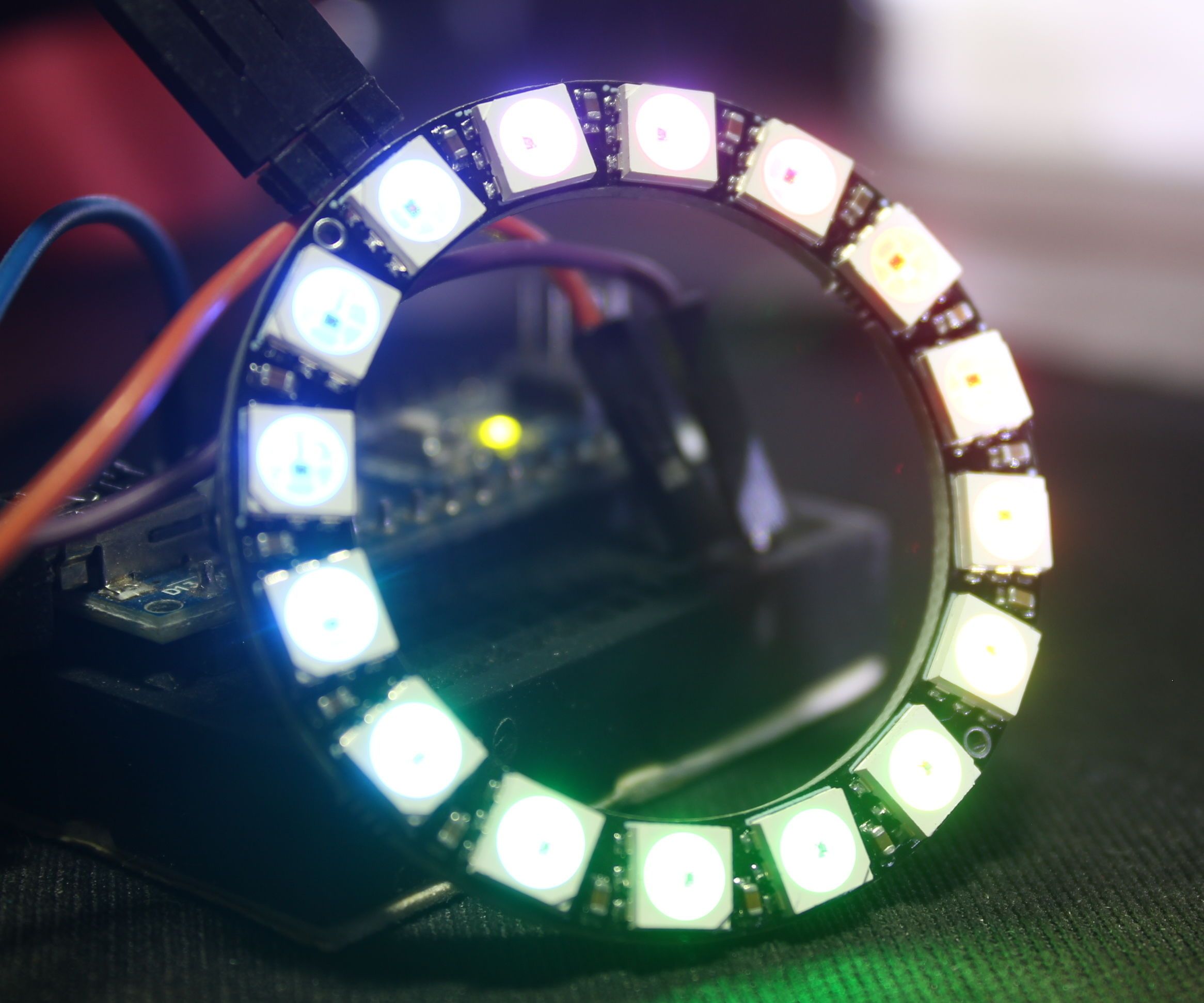 How to Use NeoPixel / WS2812 16-bit Ring Using Arduino Nano