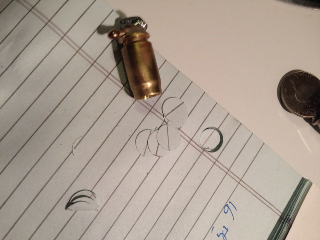 How to Make a Hole Punch by Repurposing a .357 Sig Shell (Bullet Cartridge)