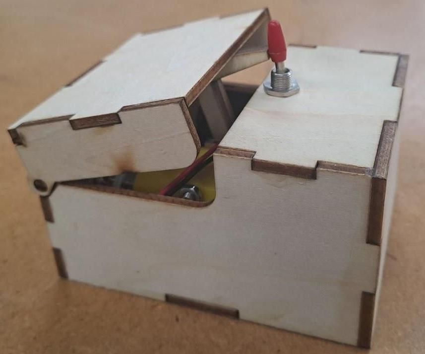 Wooden Useless Box Laser Cut