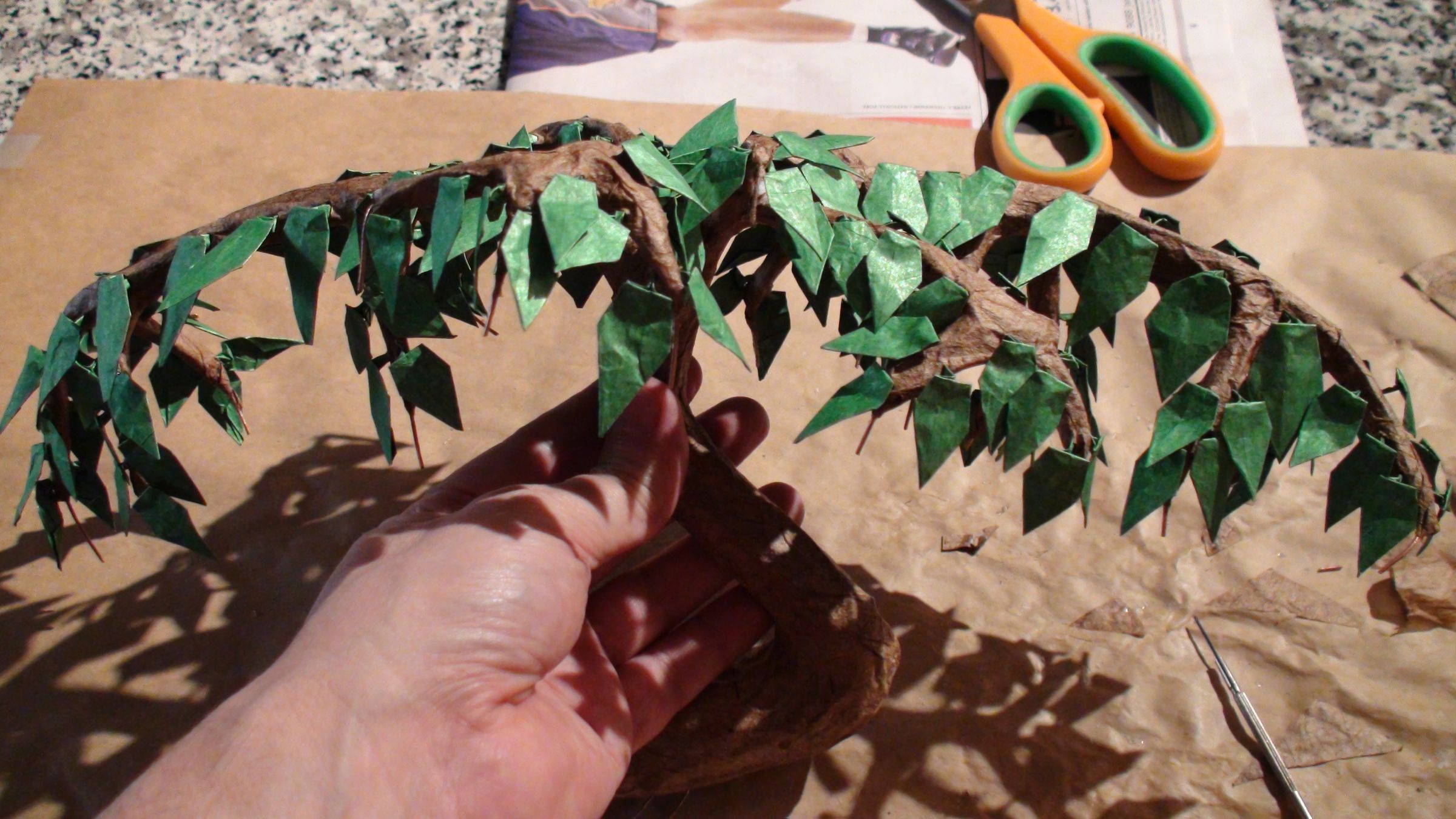 Origami Willow Bonsai 4 - Assembly