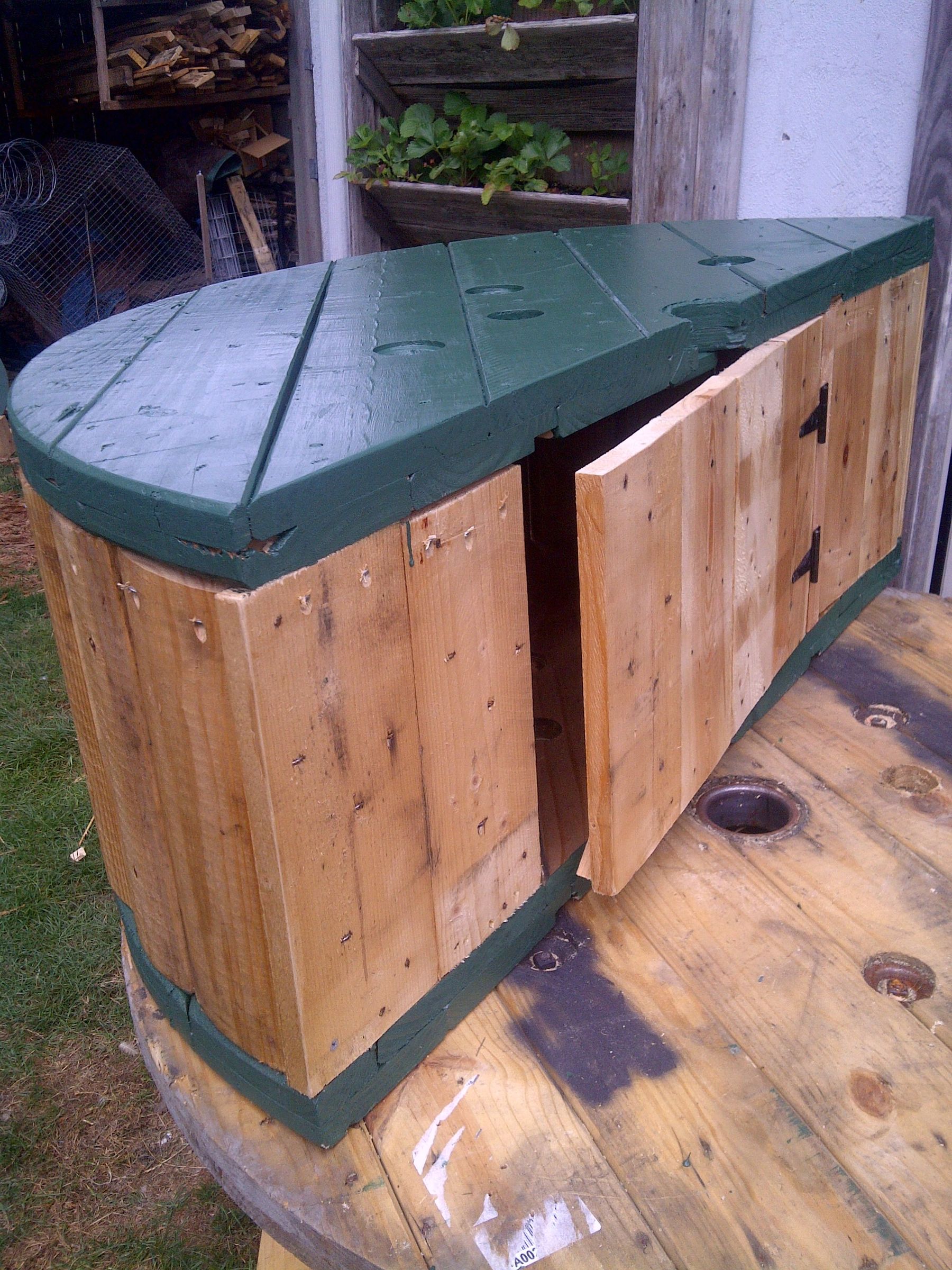 Cable Spool Bench, With Storage 5 Steps (with Pictures) Instructables