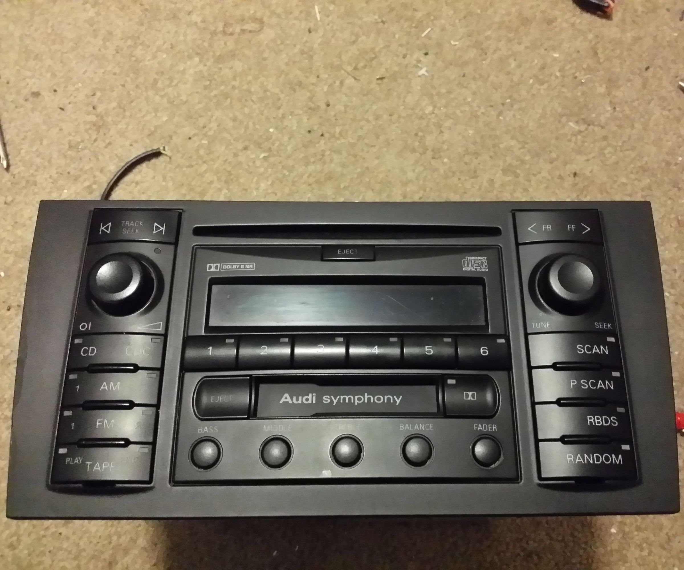 Audi Symphony 1 Dirt Cheap AUX Port.