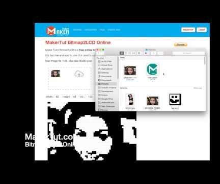 Create Bitmap2LCD Online