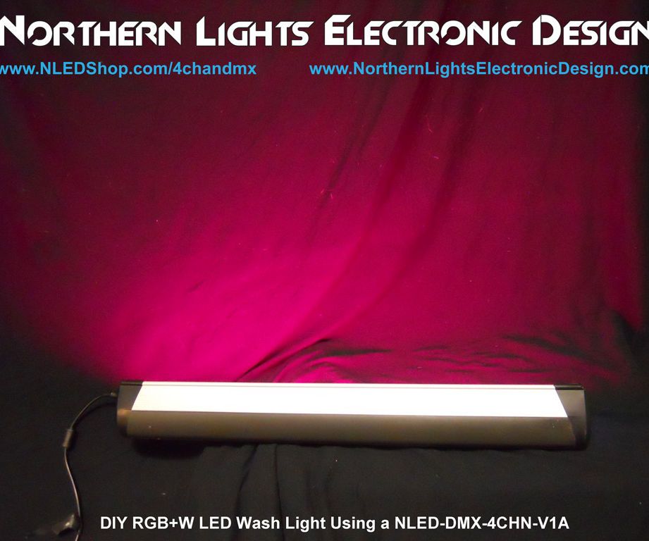 RGB+W/UV LED Strip Wash Light With LED Display