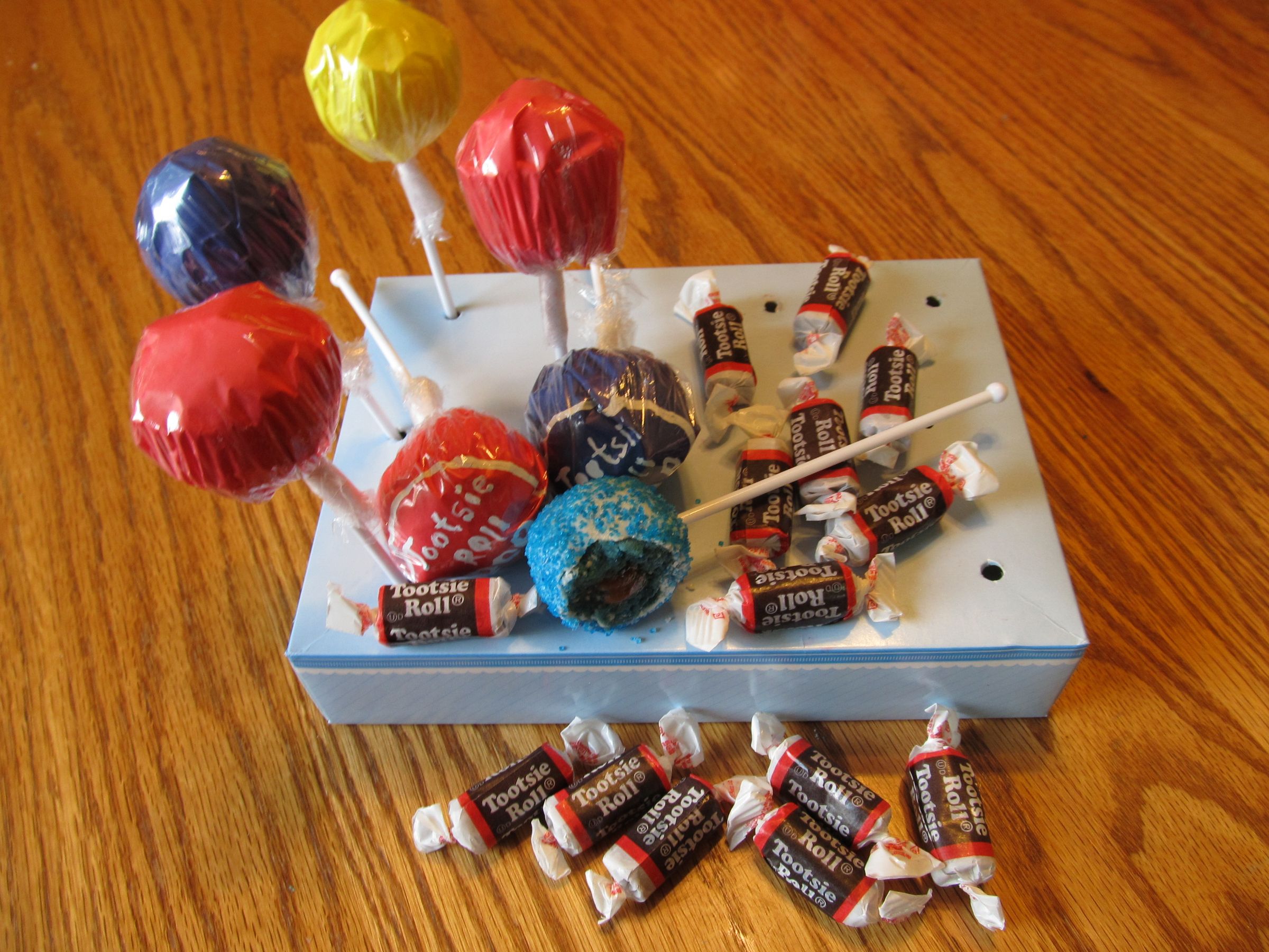 Tootsie Roll Cake Pops!