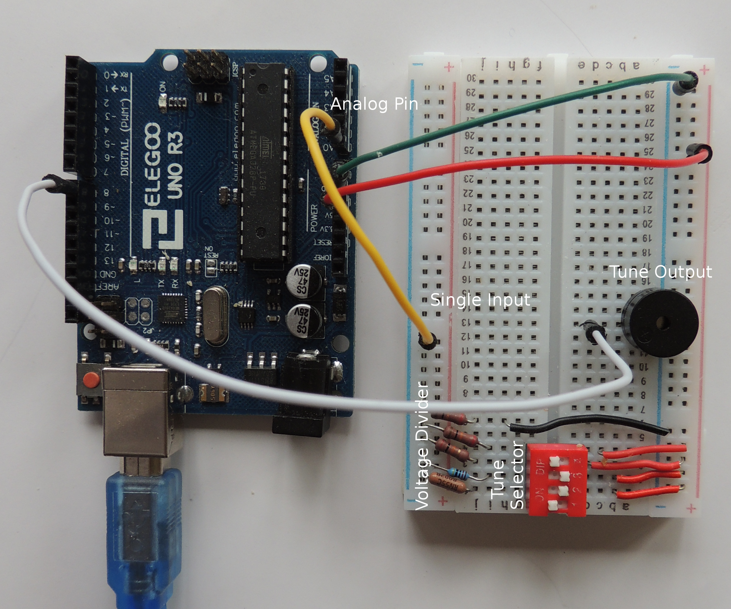 DIP Tune Selector Using 1 Pin