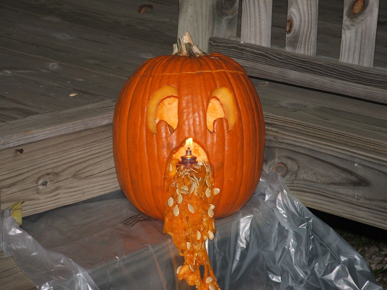 How to Make a Puking Pumpkin