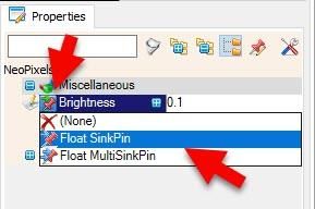 In Visuino Set Components