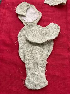 Cutting the Felt and Terry Cloth Parts