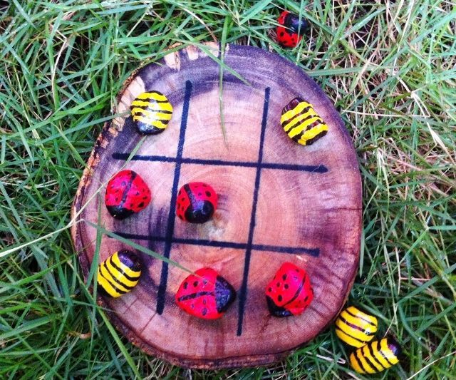 Fun Rustic Tic Tac Toe