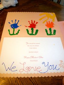 Giant Hand Print Art Card