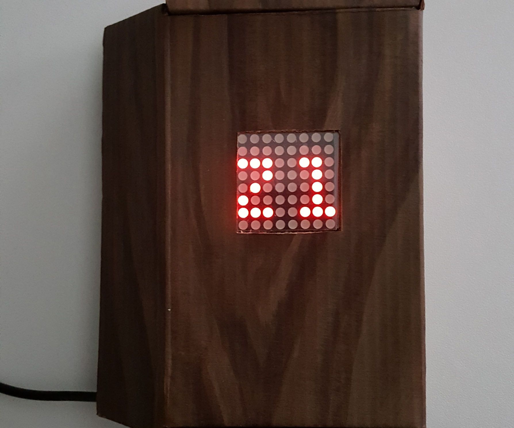 Two-digit Display Using Single 8x8 Led Matrix 