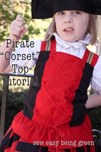Pirate Costume Corset Top