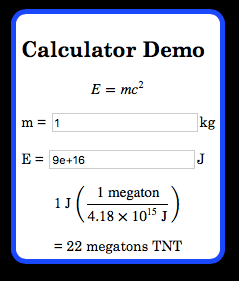 DIY Web Calculator for Scientists