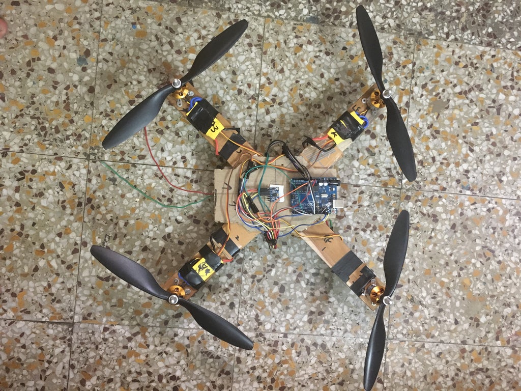 How to Make a Drone Using Arduino UNO | Make a Quadcopter Using ...
