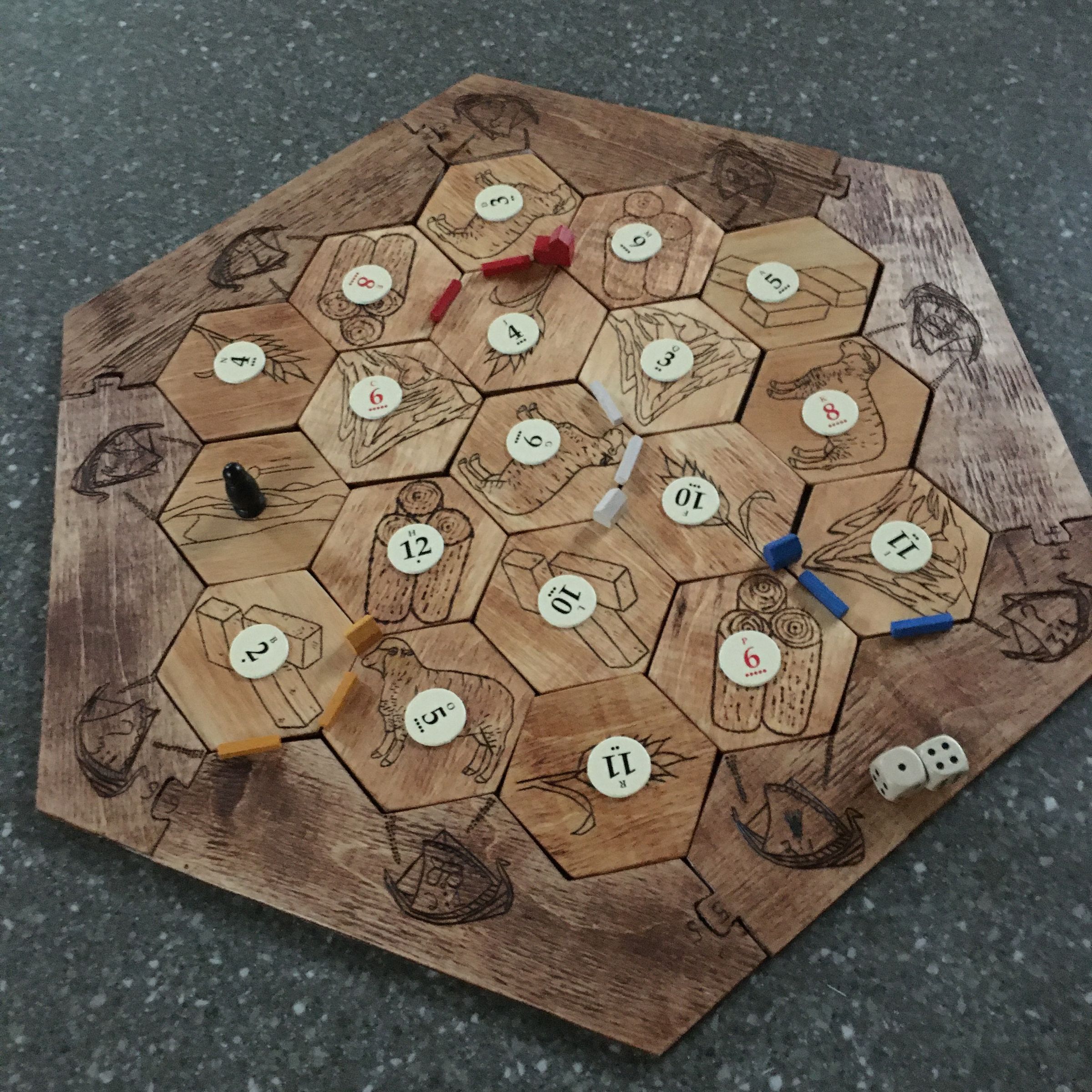 Wood-Burned Catan Board : 7 Steps (with Pictures) - Instructables