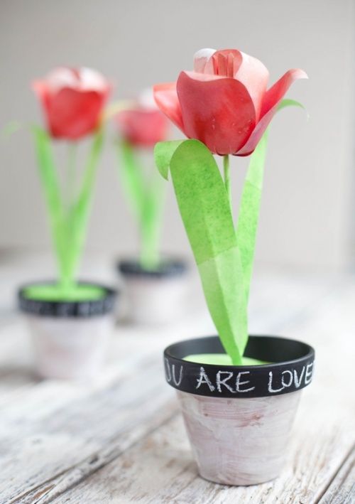 Make Paper Tulips in Your Way